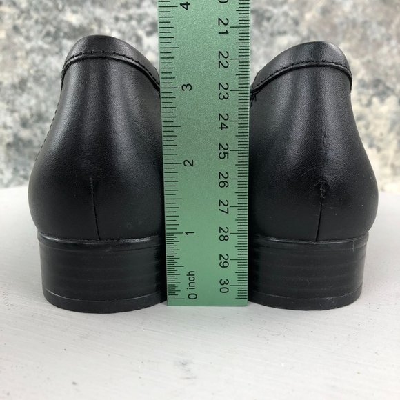 Clarks Collection Women's Size 8M Juliet Coast Black Leopard Brown Penny Loafers - Picture 7 of 13